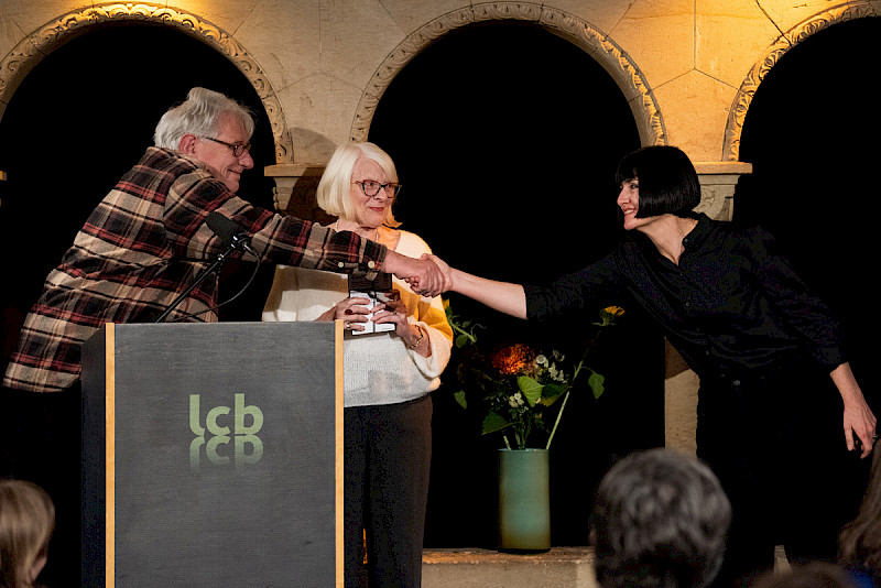 v.l.n.r.: Hans Thill, Regula Venske, Monika Zeiner