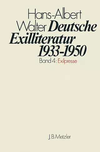 Cover: Deutsche Exilliteratur 1933–1950